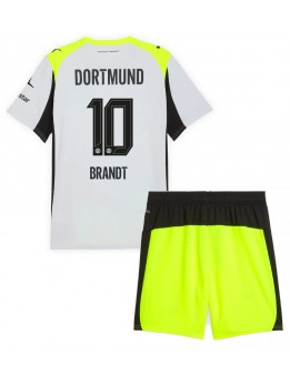 Billige Borussia Dortmund Julian Brandt #10 Bortedraktsett Barn 2025-26 Kortermet (+ Korte bukser)